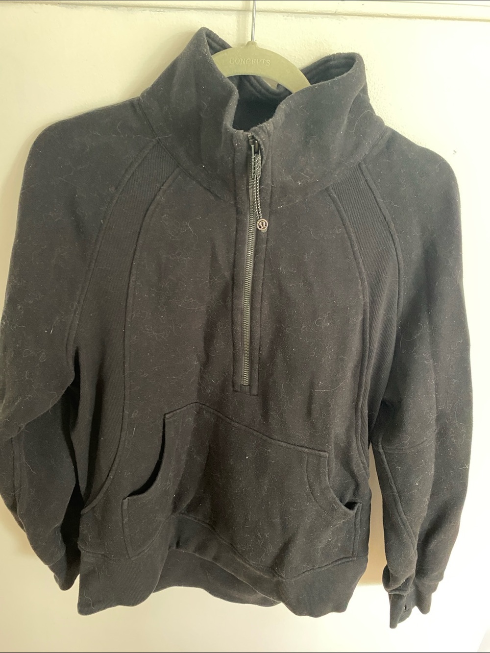 lululemon athletica Black Half-Zip Pullover Hoodie
